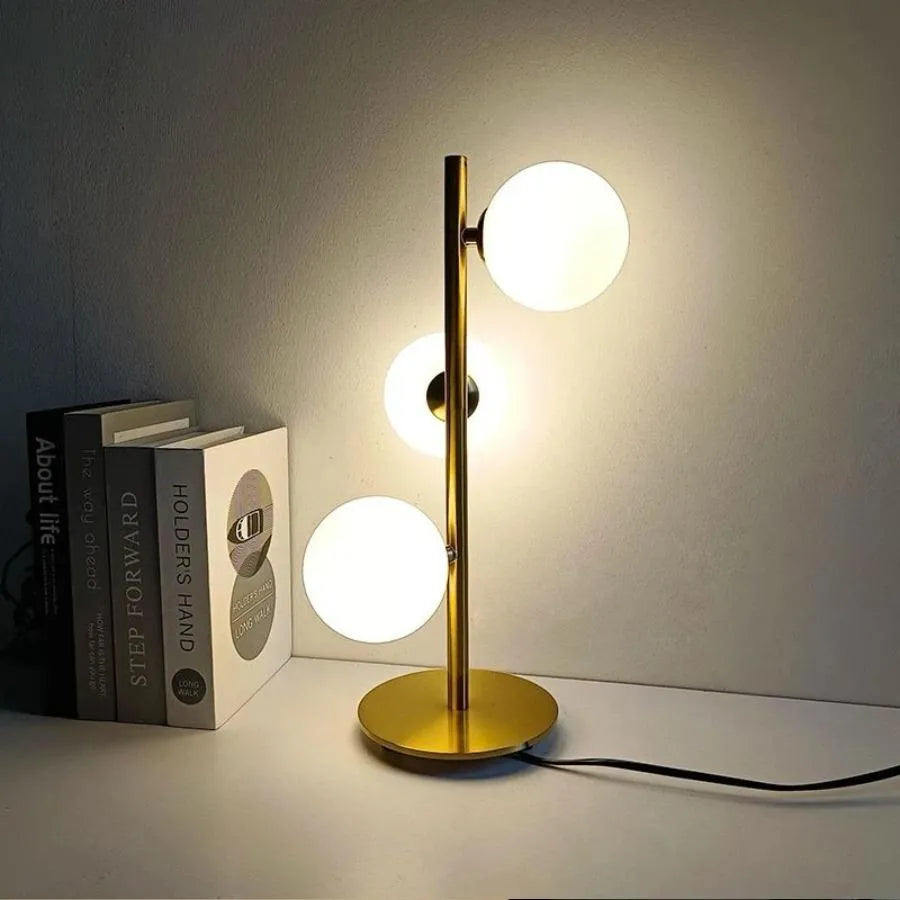 Veioza Mustafa 3x G9 White Gold Veioze & Lampadare Výchozí název Alessandro Design