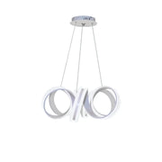 Závěsný LED lustr s dálkovým ovládáním INFINITY TWIST 180W, vlnité, studené/teplé/neutrální světlo, stmívatelné, bílé, výškově nastavitelné Moderní lustry Výchozí název Alessandro Design
