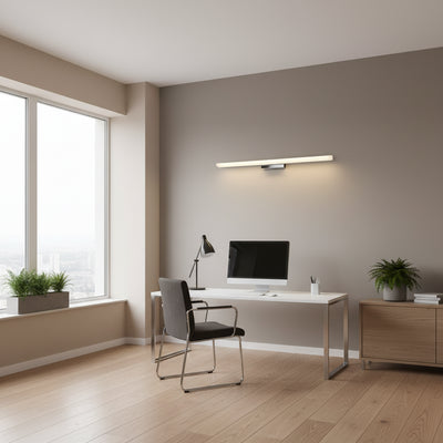 LED nástěnné svítidlo COMO, 7W, lineární, teplé/neutrální/studené světlo, černá