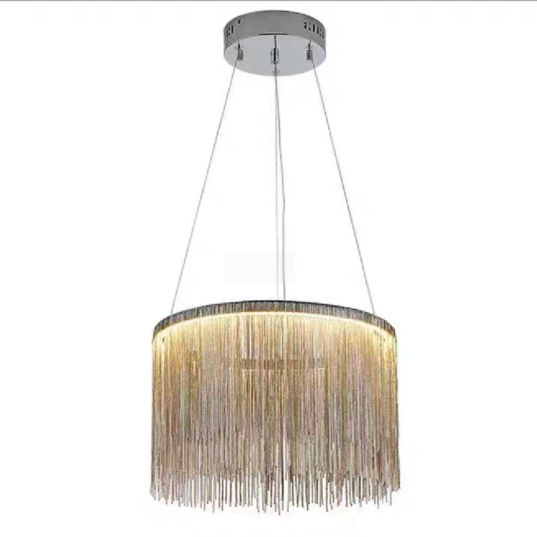 Závěsný LED lustr s dálkovým ovládáním ILLUMINA MAGNUS, 20W, studené/teplé/neutrální světlo, stmívatelný, stříbrný Moderní svícen Výchozí název Alessandro Design