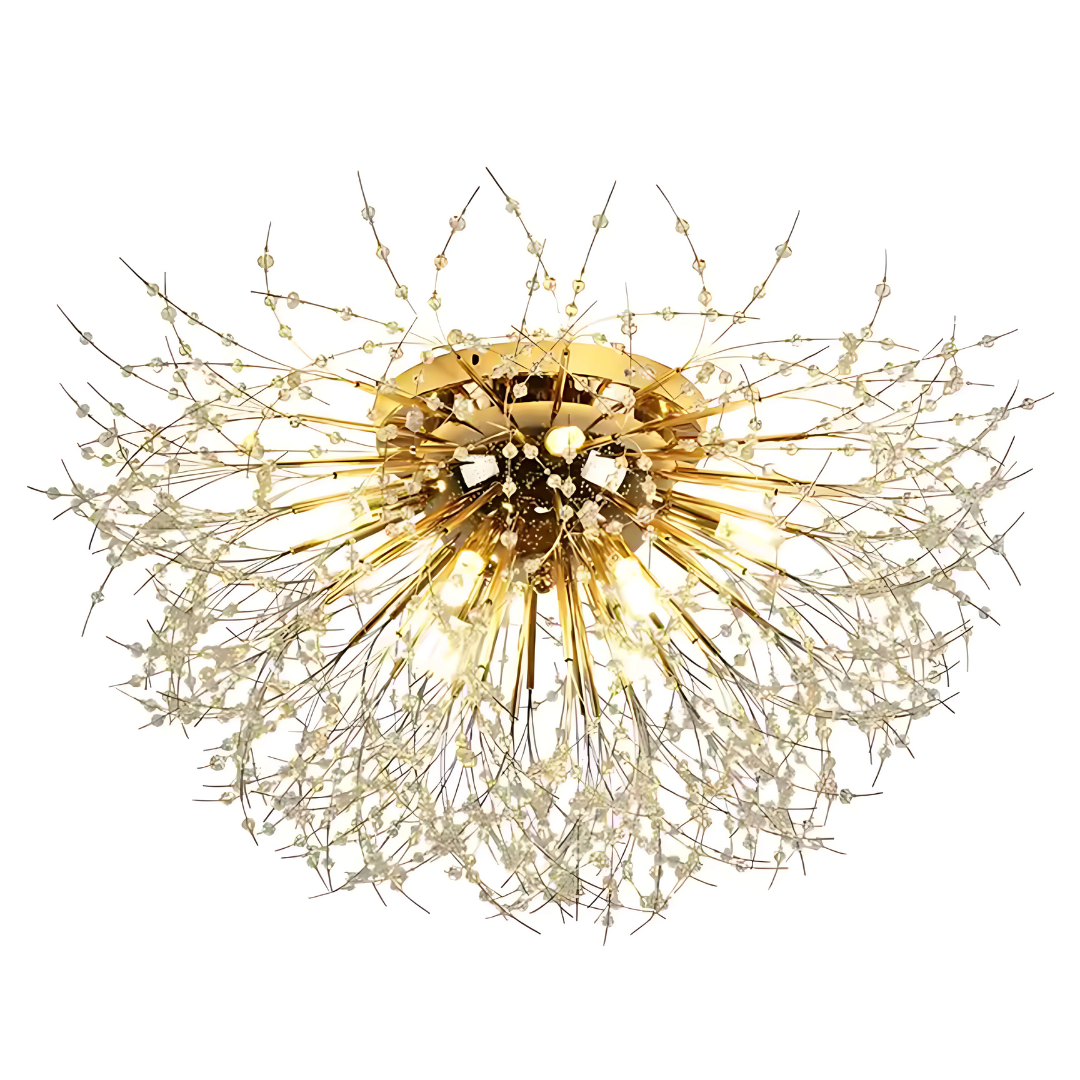 Křišťálový lustr RONDO Vivace, 8x G9, průměr 60 cm, lesklé zlaté Křišťálové lustry Výchozí název Alessandro Design