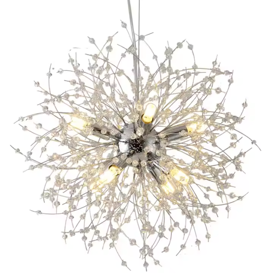 Schönbrunn křišťálový lustr, 12x G9, průměr 60 cm, lesklý chrom, nastavitelná výška Moderní lustry Výchozí název Alessandro Design