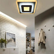 LED lustr MORNIKA 14W, průměr 25cm, čtvercový, neutrální světlo, bílý LED lustr Výchozí název Alessandro Design